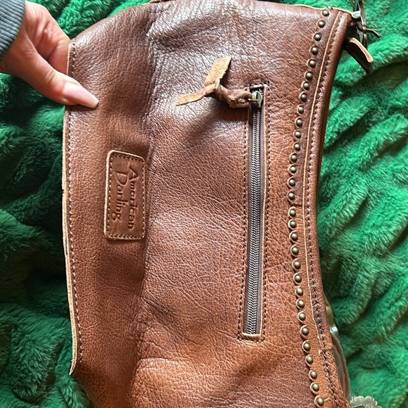 New NWT American darling purse with teal accent and hand tooling. - Picture 8 of 13